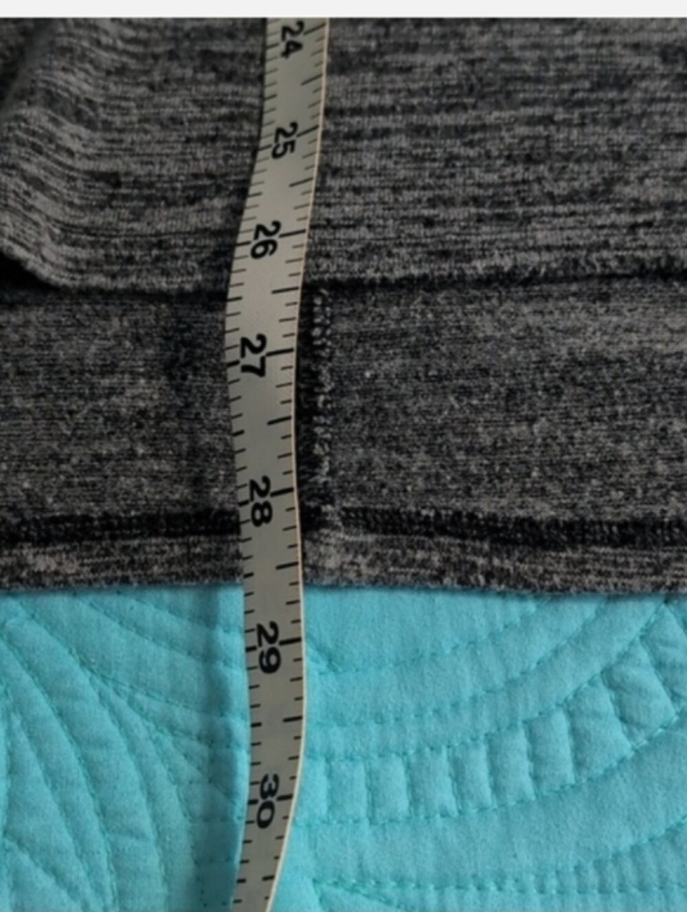 Gray 3/4 Zip Hoodie Pullover Athletic Top Yoga XL Long Sleeve - Picture 8 of 8